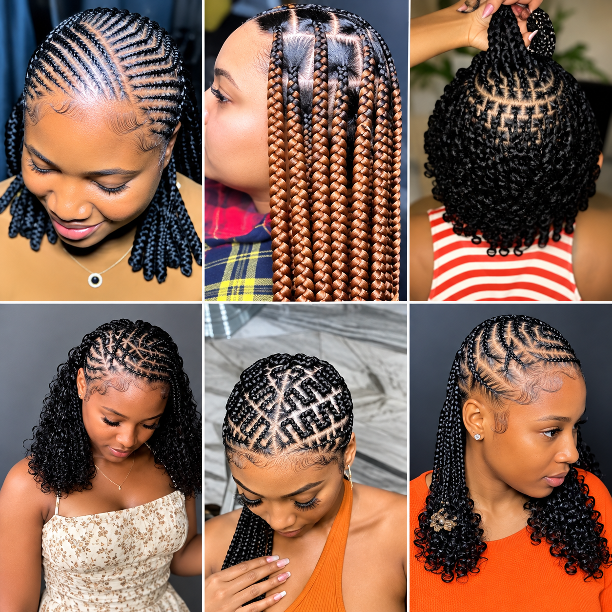 Cornrow and braided hairstyles
