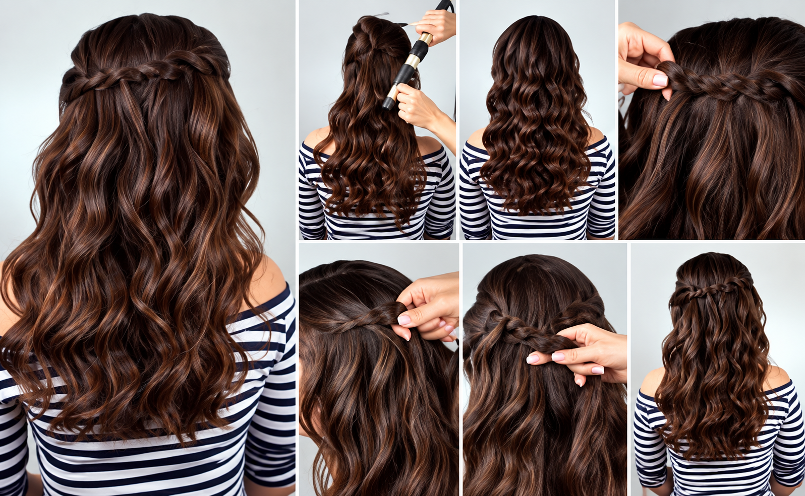 Wavy blowout and styling work